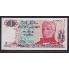 ARGENTINA COL. 675a BILLETE DE UN PESO ARGENTINO BOT. 2604 SIN CIRCULAR UNC